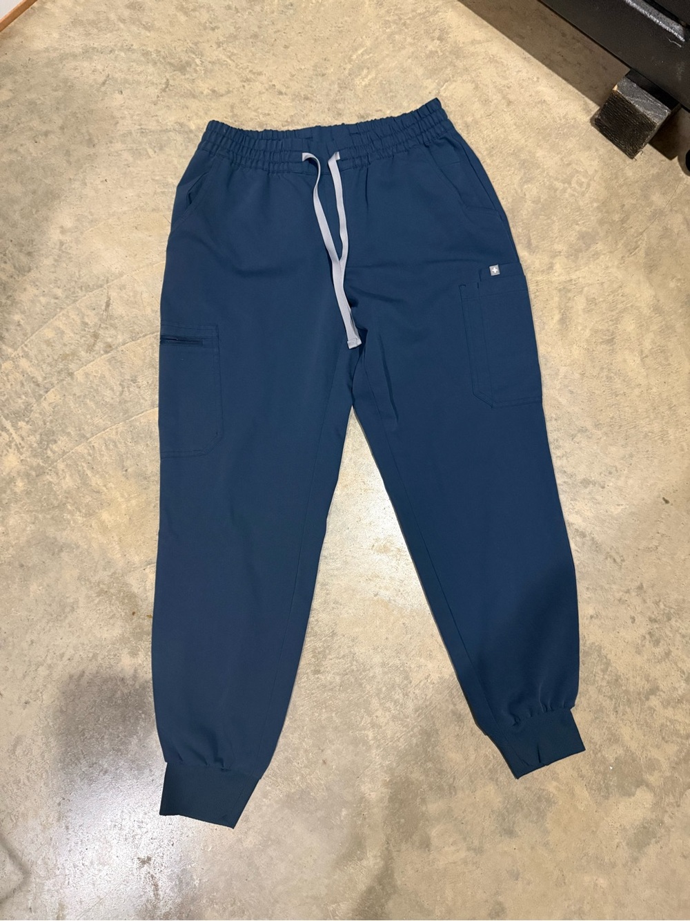 Women's grey blue figs jogger pants